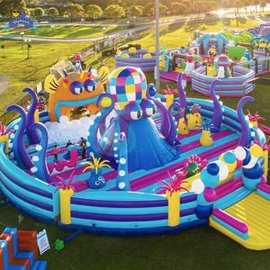 Parc de <span class=keywords><strong>jeux</strong></span> gonflables commercial Lilytoys, trampolines à thème, aire de <span class=keywords><strong>jeux</strong></span> extérieure, parcours d'obstacles, <span class=keywords><strong>jeux</strong></span> d'amusement - Product Image 1