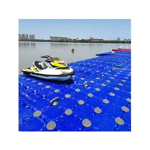 Penjualan Terbaik sistem Dok Jet Ski plastik Dok apung Platform pesta Barge Floating Pontoon untuk Kolam renang