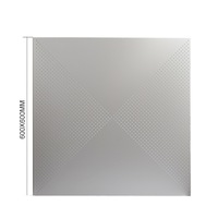Dalles de plafond en aluminium à panneaux perforés 60x60 plafond en aluminium à poser pour le bureau