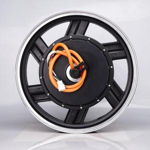 มอเตอร์ฮับ BLDC ความเร็วสูง 5000W สำหรับมอเตอร์ไซค์ ขนาด 17 นิ้ว-3.5 แบบขอบเปลือย ความน่าเชื่อถือสูง - Product Image 4