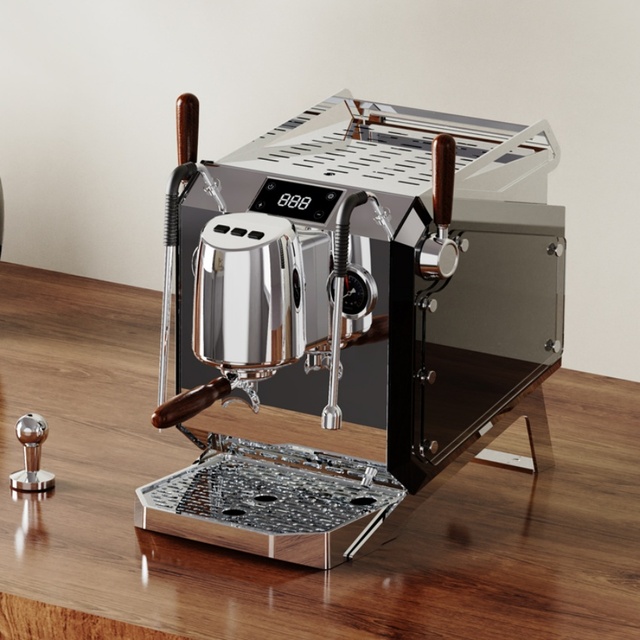 Premium Electric Stainless Steel Cleaning Function 1.6 Bar Espresso Machine PID Temperature Control Semi-auto Hotel Household