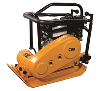 Compacteur à plaques vibrantes C80, prix d'usine, moteur à essence 5,5 ch, plaque 59x42 cm, haute efficacité, garantie 1 an pour la construction