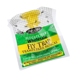 Haşere kontrol flytrap çantası sinek yakalayıcı killer ranch fly trap yem açık asılı tek kullanımlık fly meyve tuzak