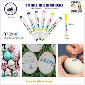 Edible Decoration High Quality Color Edible Marker Pen For Decorating On Easter Egg Fondant Cakes Cookies With Food Grade Edible Ink Food Pen