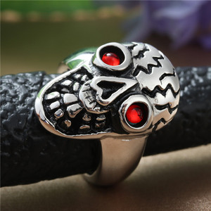 Skeleton <b>Skull</b> <b>Ring</b> Silver Men's Punk Retro Style Jewelry Gift 27034 - Product Image 4