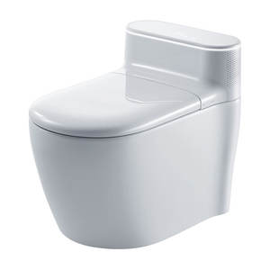 โถสุขภัณฑ์อัจฉริยะพร้อมระบบชำระล้างอัตโนมัติและระบบทำความร้อนทันทีสำหรับใช้ในบ้าน แบบตั้งพื้น ระบบไซฟอน ความจุ 4.5 ลิตร - Product Image 1