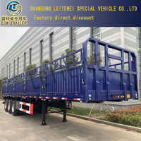 3 /4 essieux 40/50 tonnes, animaux ou en vrac, piquet de Transport, clôture, paroi latérale, camion, Semi-remorque, clôture, sentier