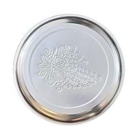 Plateau rond en acier inoxydable avec motif de raisins en relief, empilable, pour service alimentaire, disponible en plusieurs tailles – Vente en gros usine