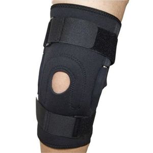 Genouillère noire ultra-douce à haute protection et facile à porter avec charnière en aluminium pour activités extérieures - Product Image 2