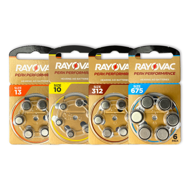 Manufacture Sales Cheap Price Rayovac Peak A13 Performance Zinc Air Batteries for Hearing Aids