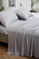 Parure de lit en bambou biologique, lit double en charbon de bois doux, blanc, 100% literie de luxe chinois, livraison gratuite