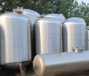 Food Grade Stainless Steel 304 Or 316L 10000 Litres Fuel Storage Tanks Chemical Bulk Tank Mix Storage Tank