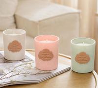Bougie parfumée de luxe en verre et velours, cire de soja naturelle, 6 fragrances pour la maison, le spa, les cadeaux, la vente au détail, marque privée, OEM, sur mesure, en gros