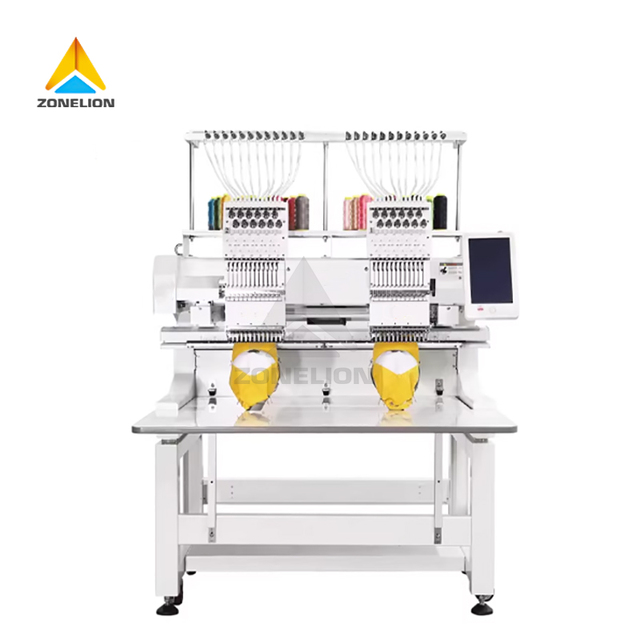DDP High Quality 12/15 Needles 400*500mm 2 Heads Computerized Embroidery Machine for Cap Hoodie Shirt