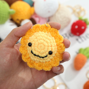 Porte-clés lumineux créatif en <span class=keywords><strong>laine</strong></span> crochetée, motif animal <span class=keywords><strong>de</strong></span> dessin animé, écologique, pendentif amusant pour anniversaire - Product Image 3