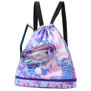 Bolsa de Almacenamiento Impermeable para Natación con Diseño de Dibujos Animados para Niños, Mochila con Cordón para Niños, Bolsa de Aseo Deportiva para Playa, Venta al por Mayor - Product Image 4