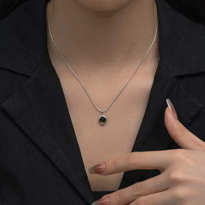 S925 argent Sterling haut de gamme bijoux à bricoler soi-même accessoires 12 pierre de naissance chanceux Zircon pendentif coloré charme beaux pendentifs - Product Image 5