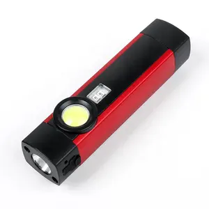 High Grade Rechargeable 3 IN 1 Aluminum Alloy Mini Pen Lights Work Lamp Flashlights With Magnet