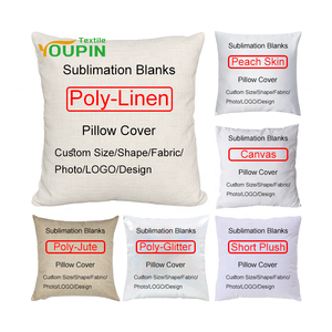 Capas de Almofadas Decorativas de Luxo para Casa e Hotel Sublimação 100% Poliéster Linho Capas de Almofadas Quadradas para Presentes DIY - Product Image 4