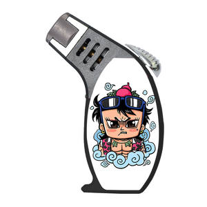 Briquet à gaz incliné en plastique rechargeable, nouveau design américain 2025, pas cher, mignon, avec logos personnalisés, pour cadeaux de cigares - Product Image 5