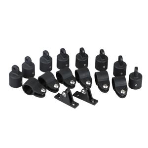 High-Strength Black Nylon Sliding Sleeve and Cap Mountain-Shaped Seat for Yacht <b>Awnings</b> Marine Hardware - Product Image 1