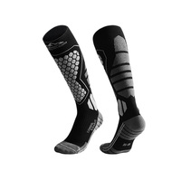 Chaussettes de compression en tricot chaudes pour l'hiver, pour hommes et femmes, pour le ski professionnel, le cyclisme, l'alpinisme, la course à pied