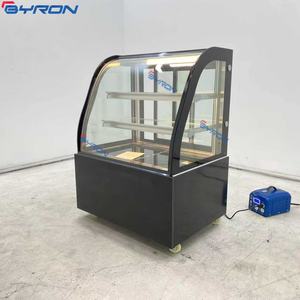 Vitrine réfrigérée pour gâteaux à plateau en verre incurvé, mini-présentoir à gâteaux, très demandée - Product Image 4