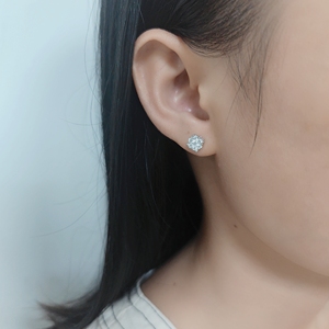 <span class=keywords><strong>Boucles</strong></span> <span class=keywords><strong>d</strong></span>'<span class=keywords><strong>oreilles</strong></span> en <span class=keywords><strong>or</strong></span> massif pur 14K <span class=keywords><strong>750</strong></span> 375 en <span class=keywords><strong>or</strong></span> blanc H SI avec <span class=keywords><strong>diamant</strong></span> véritable naturel - Product Image 5