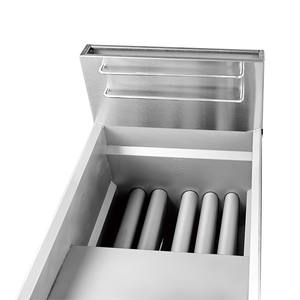 Friteuse commerciale professionnelle de grande capacité de Offre Spéciale résistante essentielle de roucoulement frit 1 réservoir deux paniers - Product Image 3