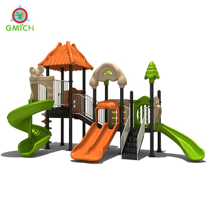 Fabricant chinois de jeux de plein air pour enfants, jouets d'amusement scolaires bon marché et agréables, ensemble de toboggans en plastique pour aire de jeux extérieure - Product Image 1