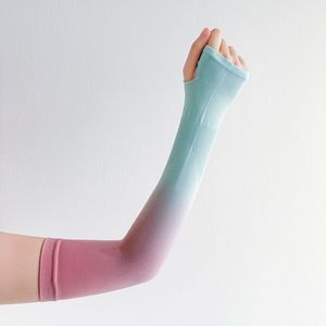 Compports nylon đi xe đạp cánh tay Bìa biểu tượng tùy chỉnh thể thao thoáng khí UV mặt trời bảo vệ cánh tay tay áo với ngón tay cái lỗ - Product Image 3