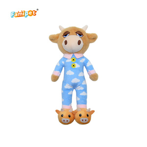 Fabricante Famipet: Venta al por mayor de nuevos y adorables juguetes de peluche suaves con diseño de animales durmiendo, ideales para máquinas de garras. - Product Image 4
