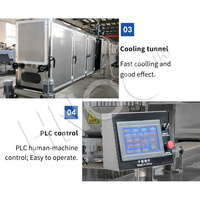 Ligne de production entièrement automatique de bonbons gélifiés multifonctionnels 3D à base de pectine, de gélatine et d'amidon, machine à fabriquer des oursons gélifiés