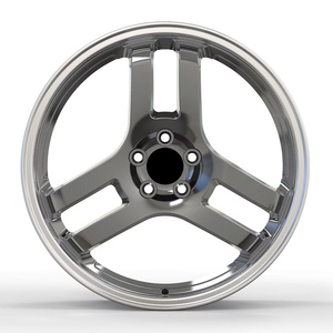ล้อแม็กซ์อัลลอยด์สีเงินขัดเงาแบบ 3 ก้าน สไตล์เรโทร JDM ขนาด <span class=keywords><strong>17</strong></span> 18 19 นิ้ว 5x114.3 5x112 <span class=keywords><strong>ขอบ</strong></span>ลึก สปอร์ต เหมาะสำหรับรถยนต์ซีซี กอล์ฟ ซีรีส์ 3 - Product Image 3