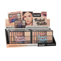 Palette de maquillage contour et fard à paupières Karite 24 couleurs, vente en gros, logo personnalisé, marque privée