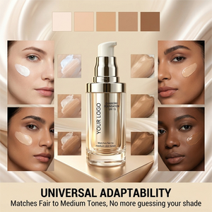Base de Maquillaje de Marca Privada que Cambia de <span class=keywords><strong>Color</strong></span> con SPF 50, Adaptación Automática al Tono de Piel, de Blanco a el Tono de la Piel - Product Image 4