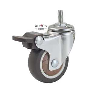 HQ y muebles de bajo ruido 1 1,25 1,5 2 2,5 3 pulgadas marrón TPR con rueda giratoria ligera de un solo rodamiento para carro <span class=keywords><strong>Dolly</strong></span> - Product Image 2