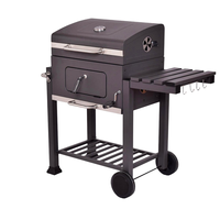 Machine à griller en acier inoxydable, boîte à griller BBQ en acier inoxydable, ensemble de barbecue d'extérieur en acier inoxydable, barbecue au charbon de bois, barbecue commercial au charbon de bois