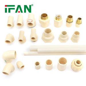 IFAN ASTM2846 Accesorio de CPVC forjado 1/2 "-1" PN16 Codo de rosca hembra en <span class=keywords><strong>crema</strong></span> Inserto de latón Accesorio de tubería de CPVC - Product Image 2