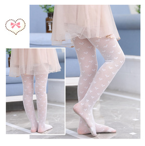 Kids Children Fishnet Mesh Pantyhose Summer Stockings <strong>Heart</strong> Print Girls Baby <strong>Tights</strong> - Product Image 4