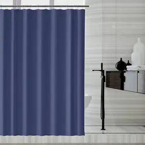 Hot Sale High Grade Polyester Waterproof Thick Bathroom Polyester Hotel Shower Curtain