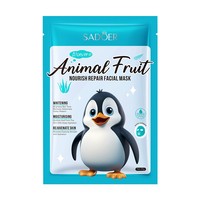 OEM SADOER Private Label Beauty Fruit Face Maskss Mascarillasl Facial Mask Moisturizes Hydrates Cartoon Themed Facial Mask