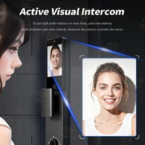 Cerradura Inteligente 3D con Huella Dactilar para Puerta de Acero/Aluminio/Madera, Cerradura en la Nube Tuya <span class=keywords><strong>WiFi</strong></span> con <span class=keywords><strong>Contraseña</strong></span> de Huella Dactilar y Tarjeta IC - Product Image 3