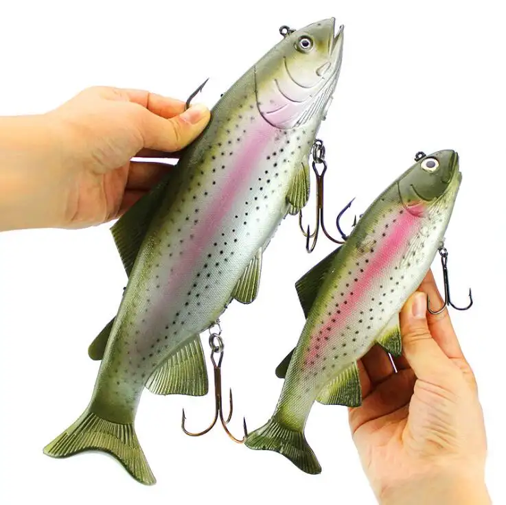 NEW 30CM 135G Overweight Big Size Simulate Fish Lure Deep Sea Fishing Lures Artificial Soft Bait Lure Fishing la peche