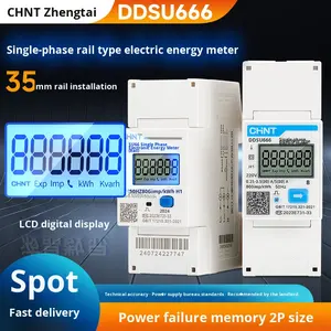Medidor de Energía Monofásico de Riel DIN CHINT <span class=keywords><strong>DDSU666</strong></span> 220V con 485 para Unidades de Alquiler Inteligentes - Product Image 5