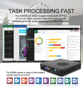 คอมพิวเตอร์ขนาดเล็ก Sharerdp Celeron J1900 J1800 โปรเซสเซอร์ 4 คอร์ รองรับ 4K พร้อมพัดลมระบา<span class=keywords><strong>ย</strong></span>ความร้อน ระบบปฏิบัติการ Windows 10 สำหรับสำนักงาน - Product Image 3