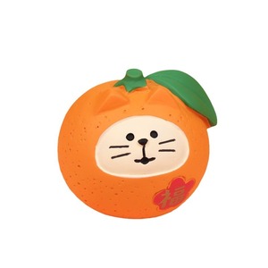 Japanese Style Orange Cat Figurine Resin Handmade Craft Ornament Tabletop Decor Indoor Use All Seasons - Product Image 5