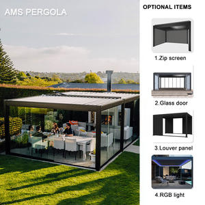 Pergola modulaire autoportante motorisée Gazebo bioclimatique Toit patio Idées pour la cour - Product Image 6