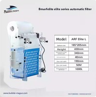 Filtre à rouleaux automatique Elite Plastic ARF-S/M/L pour aquarium marin, séparation sec/humide, changement de tissu filtrant, capacité 600L