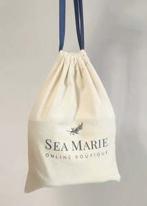 Pochette en coton imprimée sur mesure, sac cadeau en toile de coton avec cordon de serrage - Product Image 6